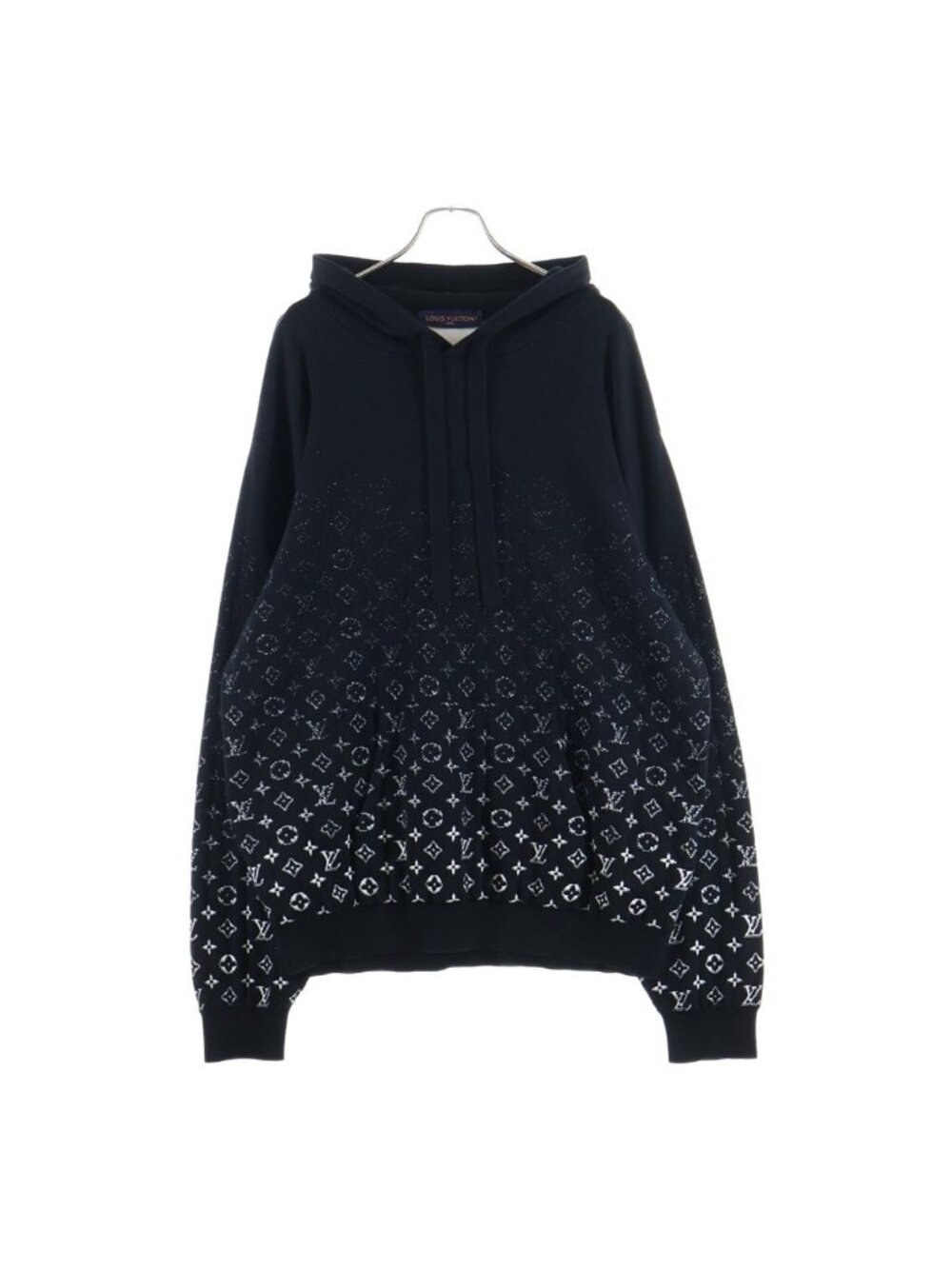 Louis Vuitton 23 AW Monogram Gradient Knit Hoodie Black